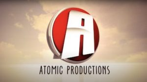 Atomic Productions logo.