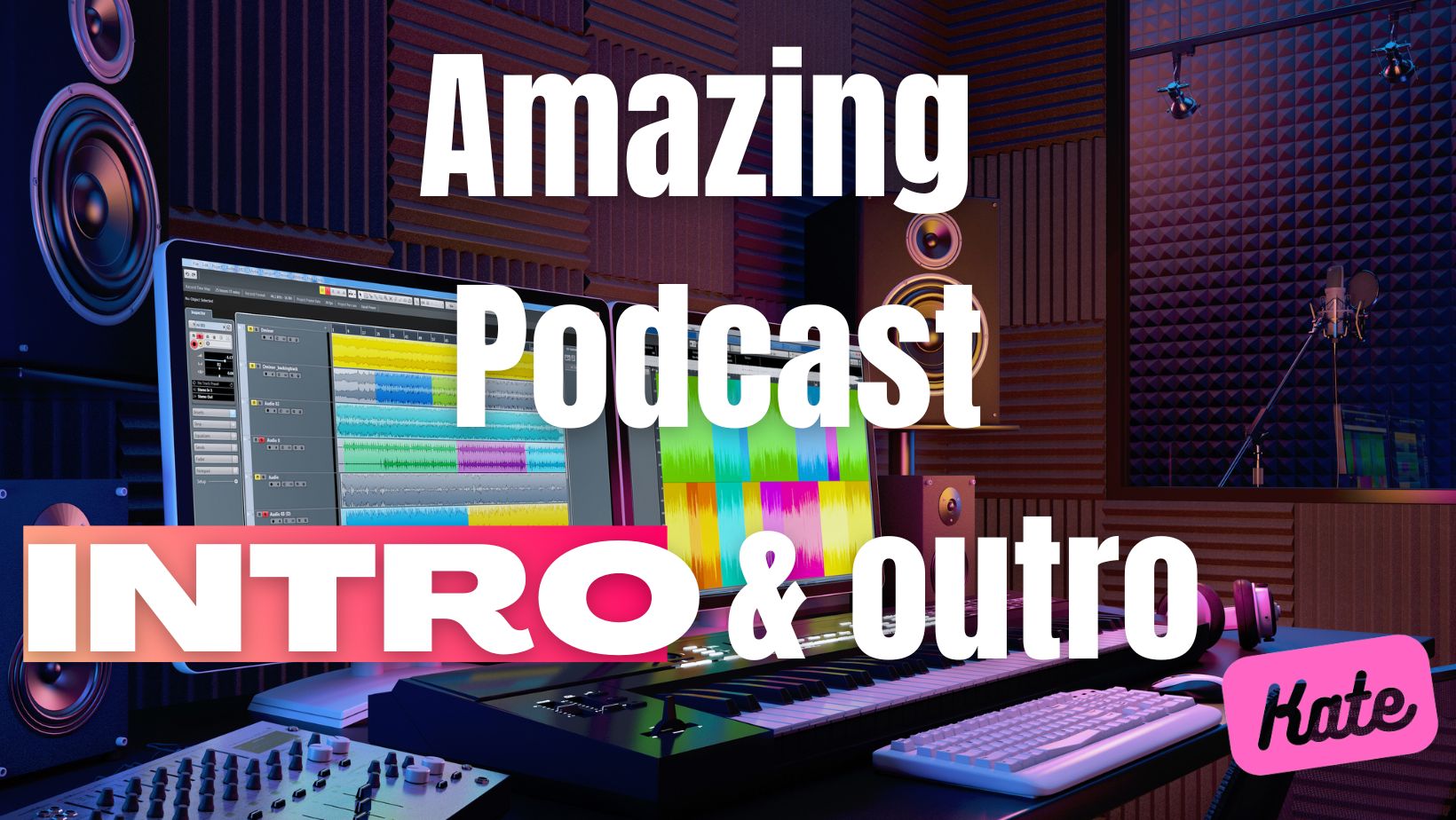 A professional podcast intro and outro package